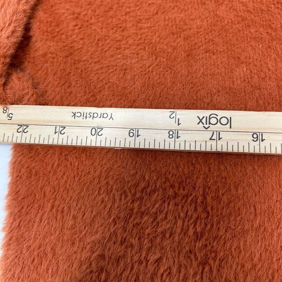 Lolita Milano Long Sleeve Eyelash Sweater Knit Top In Rust size M - Picture 7 of 15